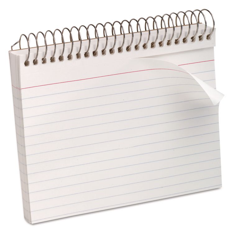 Oxford Spiral Index Cards, Ruled, 4 x 6, White, 50/Pack (OXF40283)