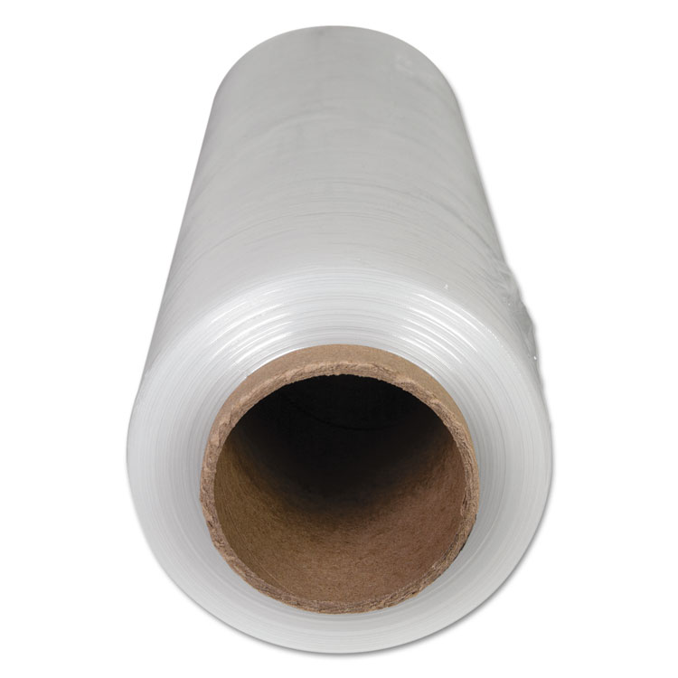 Universal High-Performance Handwrap Film, 18" x 1,500 ft, 12 mic (47-Gauge), Clear, 4/Carton (UNV64718)