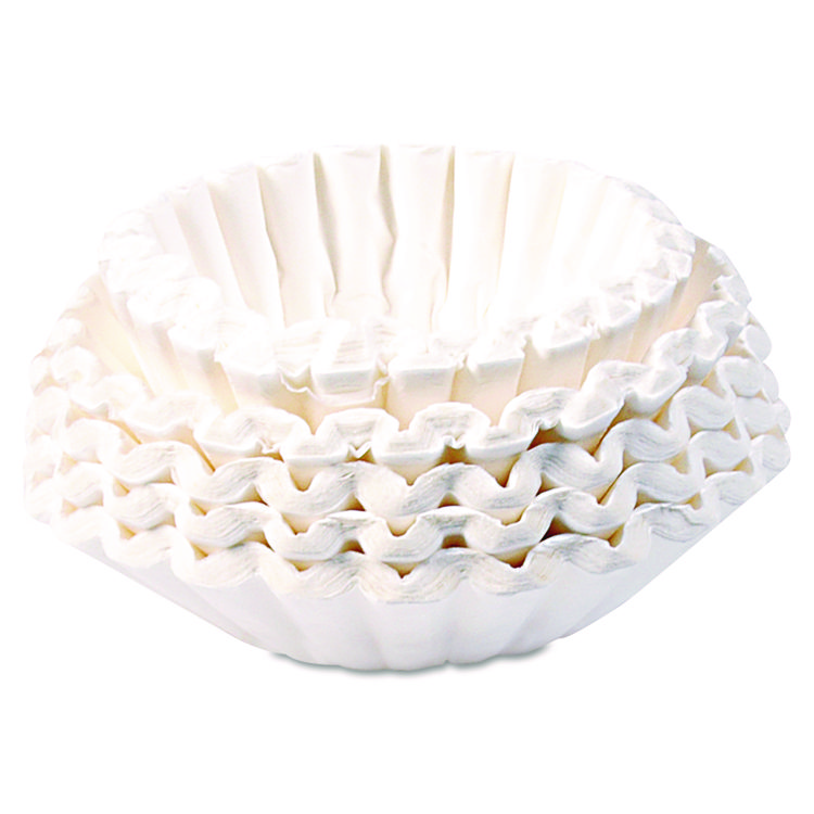 BUNN Coffee Filters, 12 Cup Size, Flat Bottom, 3,000/Carton (BUN00518)