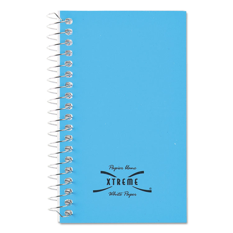 National Paper Blanc Xtreme White Wirebound Memo Books, Narrow Rule, Randomly Assorted Cover Color, (60) 5 x 3 Sheets (RED31220)