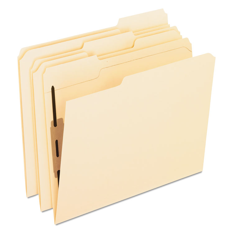 Pendaflex Manila Fastener Folders with Bonded Lesspace Fasteners, 2 Fasteners, Letter Size, Manila Exterior, 50/Box (PFXM13U13)