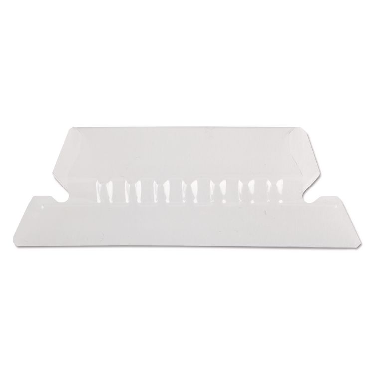 Pendaflex Transparent Colored Tabs For Hanging File Folders, 1/5-Cut, Clear, 2" Wide, 25/Pack (PFX42CR)