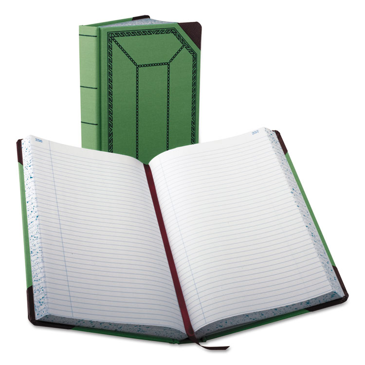 Boorum & Pease Account Record Book, Record-Style Rule, Green/Black/Red Cover, 12.13 x 7.44 Sheets, 500 Sheets/Book (BOR6718500R)