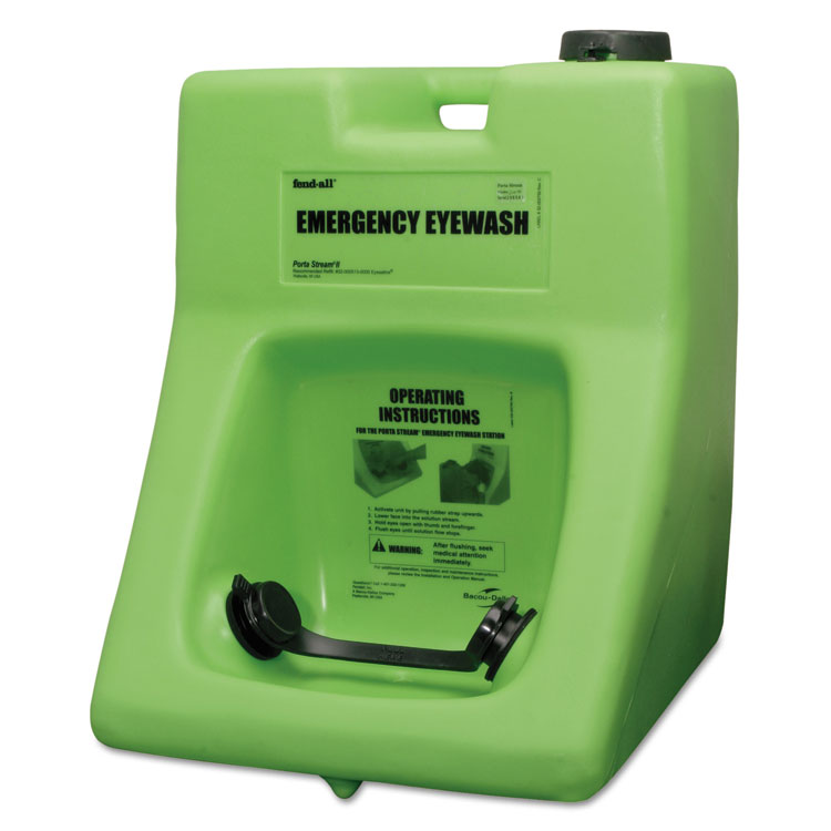 Honeywell Fendall Porta Stream II Eye Wash Station with Eyesaline Concentrate, 16 gal (FND320002000000)