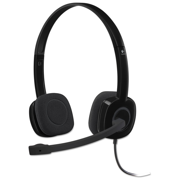 Logitech H151 Binaural Over The Head Headset, Black (LOG981000587)