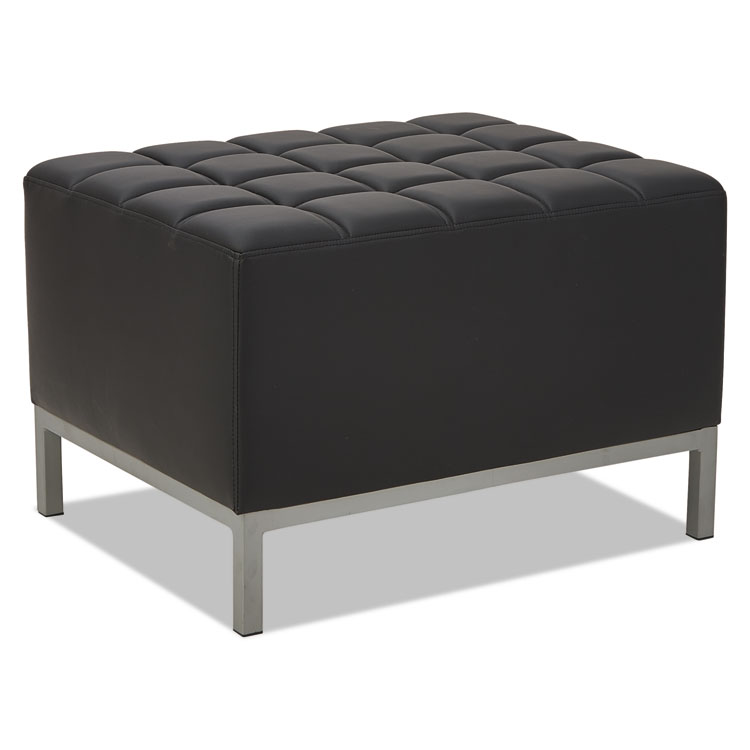 Alera Alera QUB Series Ottoman, 26.38" x 21.5" x 17.5", Black (ALEQB8216)