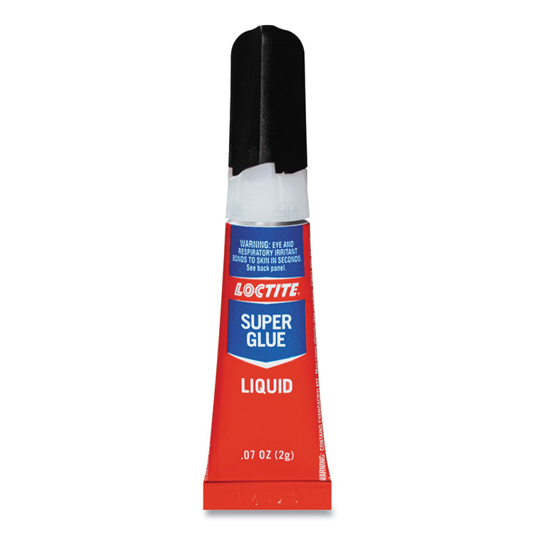 Loctite Super Glue Liquid Tubes, 0.07 oz, Dries Clear, 2/Pack (LOC1363131)