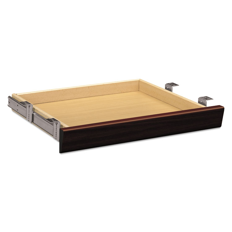 HON Laminate Angled Center Drawer, 22w x 15.38d x 2.5h, Mahogany (HON1522N)