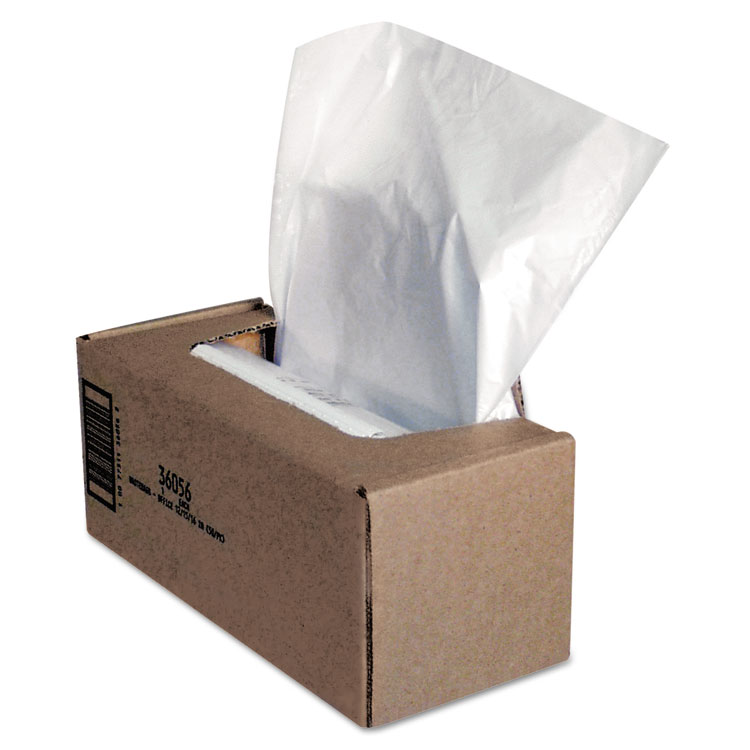 Fellowes Shredder Waste Bags, 25 gal Capacity, 50/Carton (FEL36056)