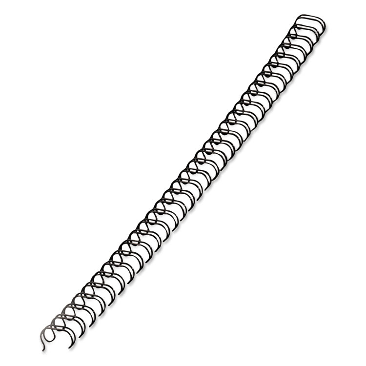Fellowes Wire Bindings for 11 x 8.5 Documents, 32 Rings, 0.25" (35-Sheet) Capacity, Black, 25/Pack (FEL52539)