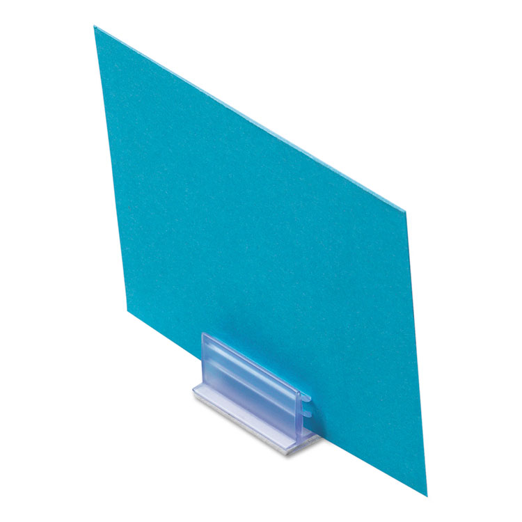 deflecto Clips Grips Tags SuperGrip Display Holder, 1 x 0.5 x 0.5, Clear, 50/Pack (DEF20002)