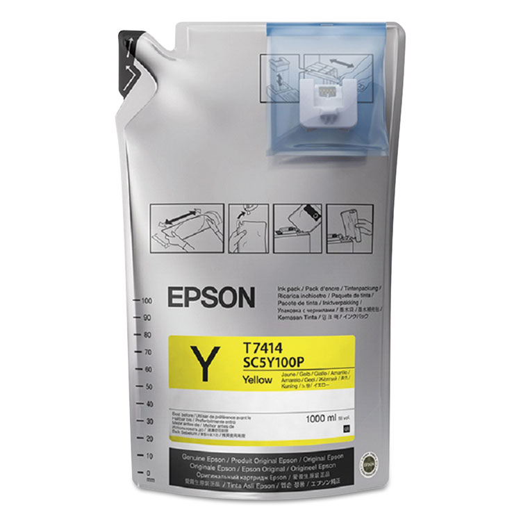 Epson T741400 UltraChrome DS Ink, Yellow, 6/Pk (EPST741420)