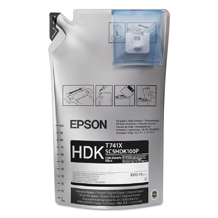 Epson T741100 UltraChrome DS Ink, Black, 6/Pack (EPST741120)