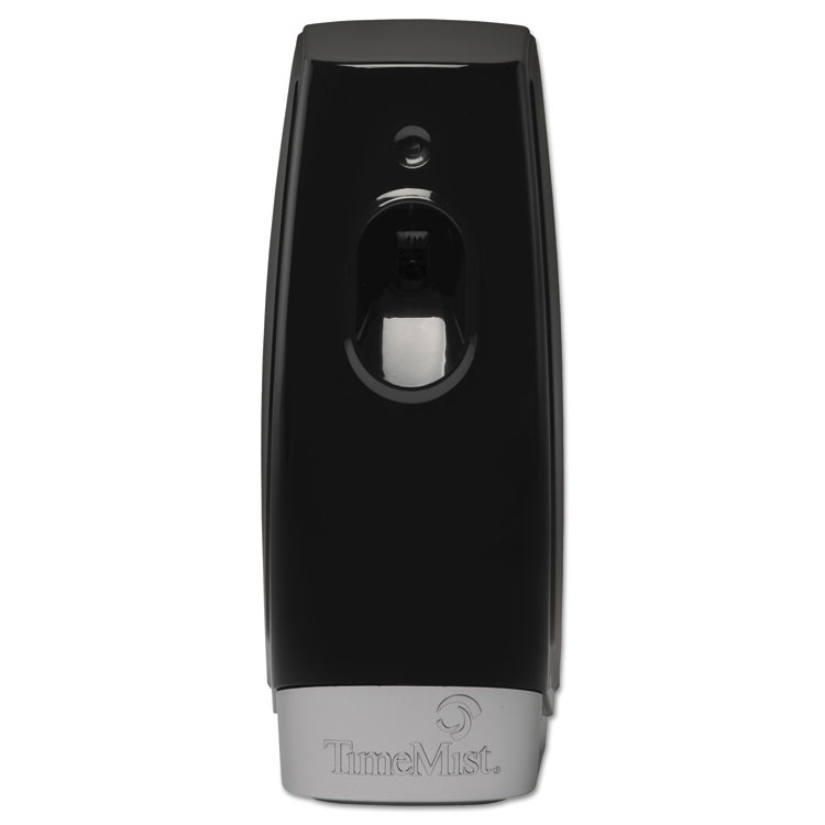 TimeMist Settings Metered Air Freshener Dispenser, 3.5" x 3.5" x 8.25", Black, 6/Carton (TMS1047811)