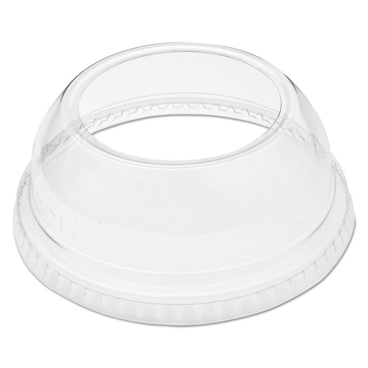 Dart Open-Top Dome Lid, With 1.9" dia Hole, Fits 9 oz to 22 oz Cold Cups, Plastic, Clear, 1,000/Carton (DCCDLW662)