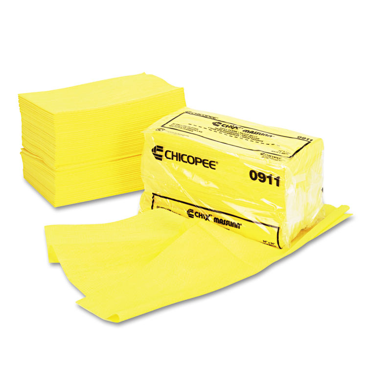 Chix Masslinn Dust Cloths, 24 x 24, Yellow, 50/Bag, 2 Bags/Carton (CHI0911)