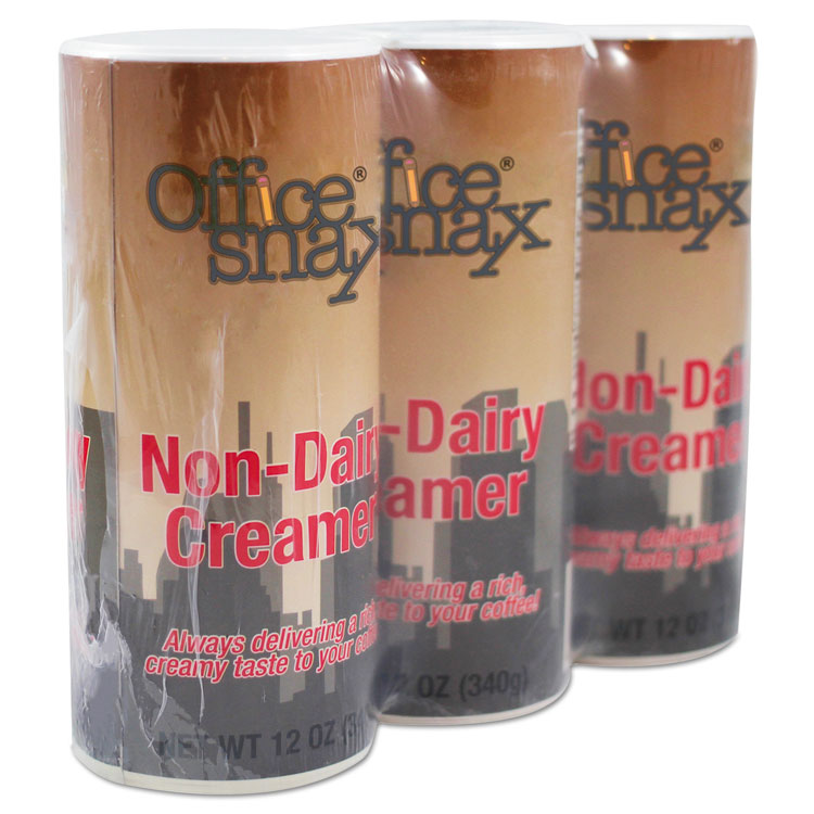 Office Snax Powdered Non-Dairy Creamer, Regular, 12 oz Canister, 3/Pack (OFX00020G)