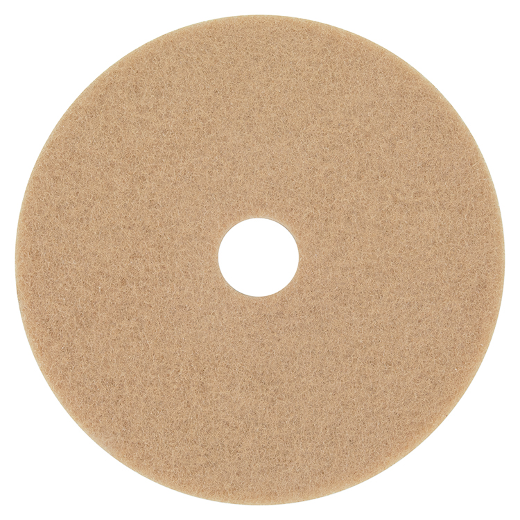 3M Ultra High-Speed Floor Burnishing Pads 3400, 20" Diameter, Tan, 5/Carton (MMM05606)