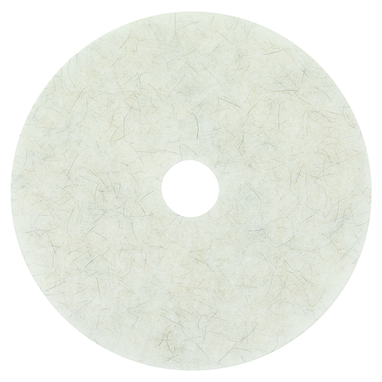 3M Ultra High-Speed Natural Blend Floor Burnishing Pads 3300, 20" Diameter, White, 5/Carton (MMM18210)
