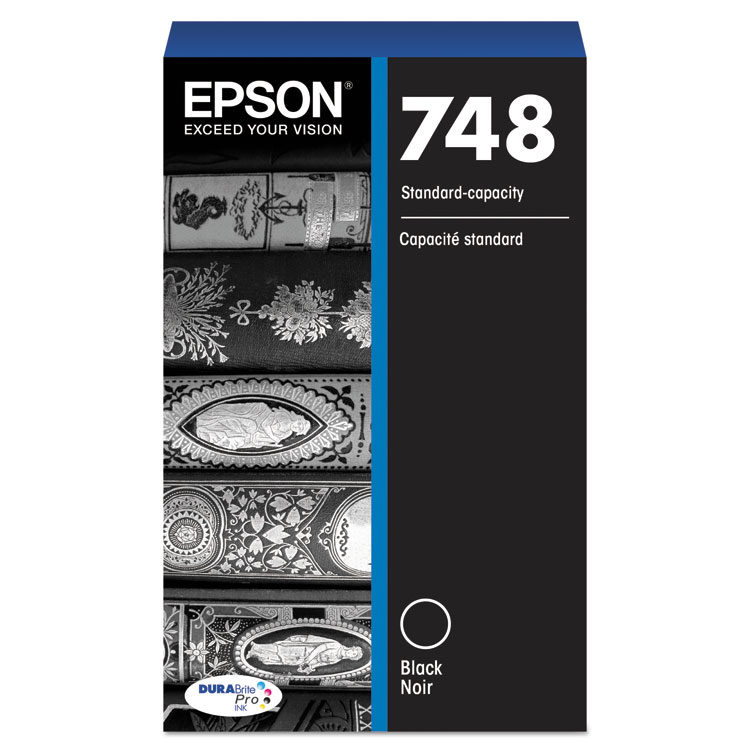 Epson T748120 (748) DURABrite Pro Ink, Black (EPST748120)