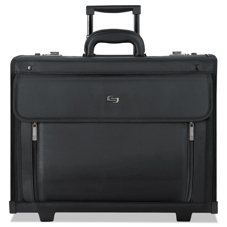 Classic Classic Rolling Catalog Case, Fits Devices Up to 16", Polyester, 18 x 8 x 14, Black (USLPV784)