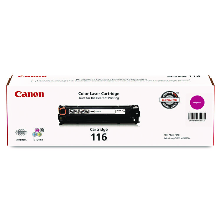 Canon 1978B001 (116) Toner, 1,500 Page-Yield, Magenta (CNM1978B001)