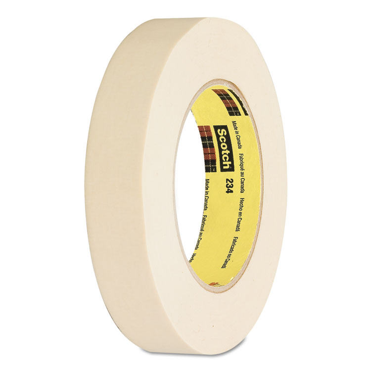 General General Purpose Masking Tape 234, 3" Core, 12 mm x 55 m, Tan (MMM23412)