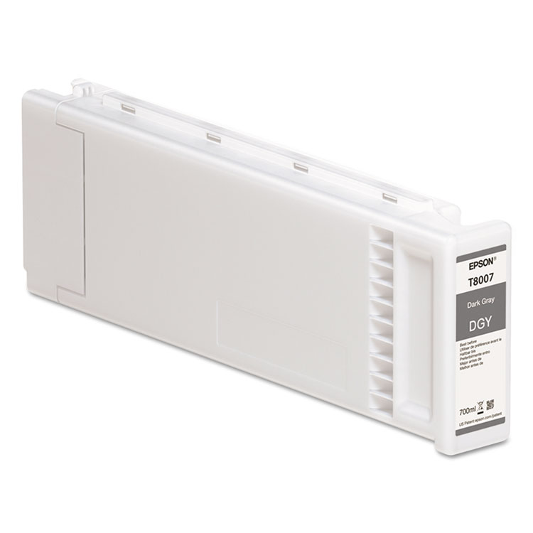 Epson T800700 UltraChrome GS3 Ink, Dark Gray (EPST800700)