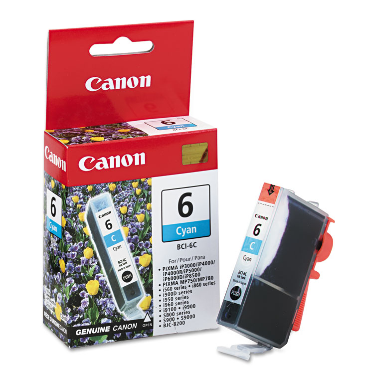 Canon 4706A003 (BCI-6) Ink, 370 Page-Yield, Cyan (CNMBCI6C)