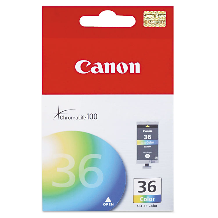 Canon 1511B002 (CLI-36) Ink, 100 Page-Yield, Tri-Color (CNM1511B002)
