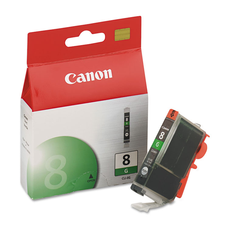 Canon 0627B002 (CLI-8) Ink, Green (CNMCLI8G)