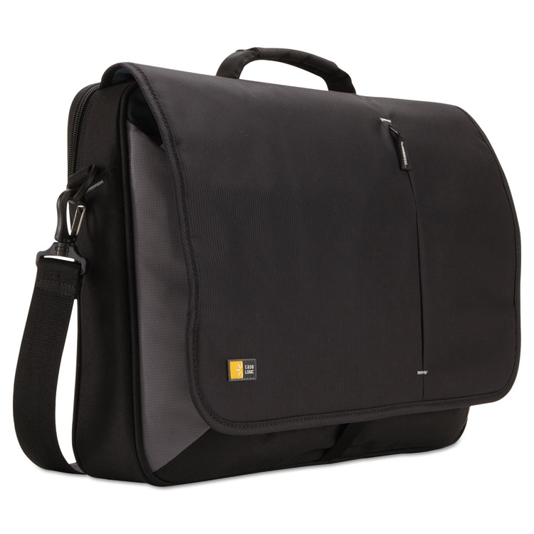 Case Logic Laptop Messenger, Fits Devices Up to 17", Dobby Nylon, 3.37 x 17.75 x 13.75, Black (CLG3201140)