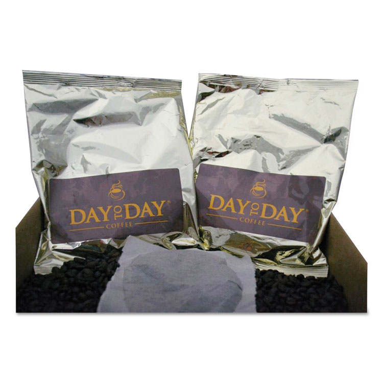 Day to Day Coffee 100% Pure Coffee, Dark Roast, 2 oz, 36/Carton (PCO39002)