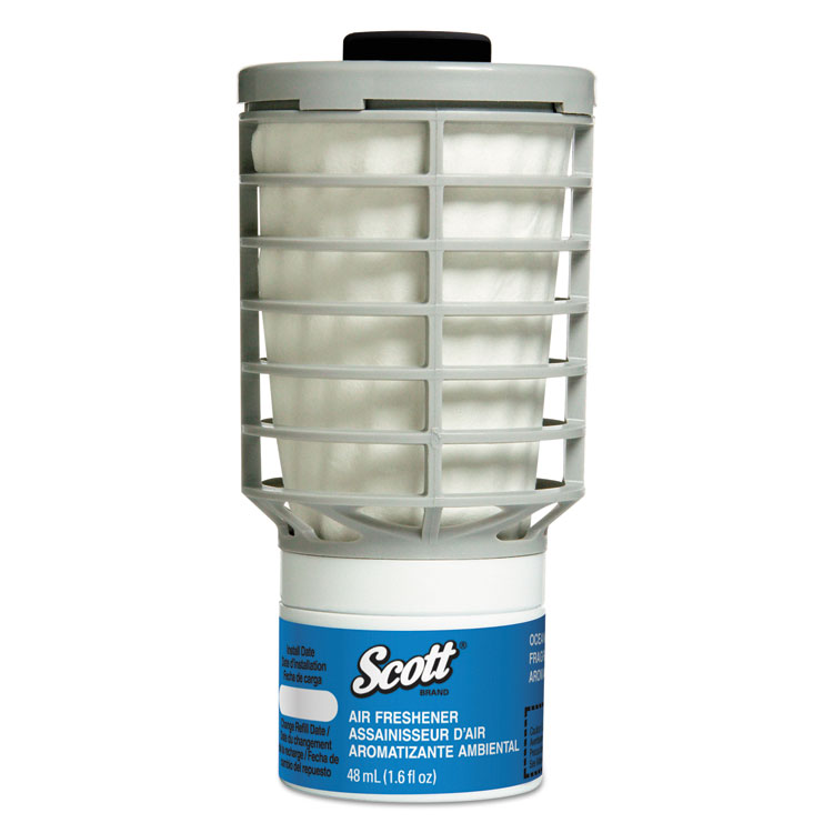Scott Essential Continuous Air Freshener Refill, Ocean, 48 mL Cartridge, 6/Carton (KCC91072)