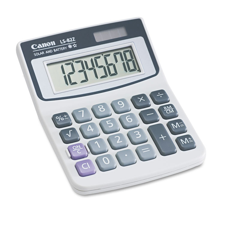 Canon LS82Z Minidesk Calculator, 8-Digit LCD (CNM4075A007AA)