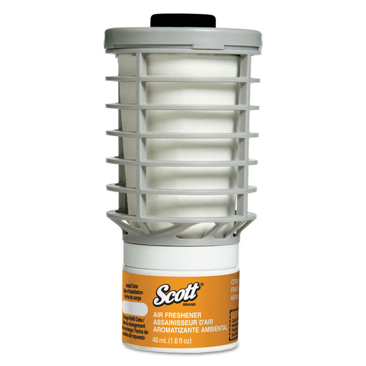 Scott Essential Continuous Air Freshener Refill, Citrus, 48 mL Cartridge, 6/Carton (KCC91067)