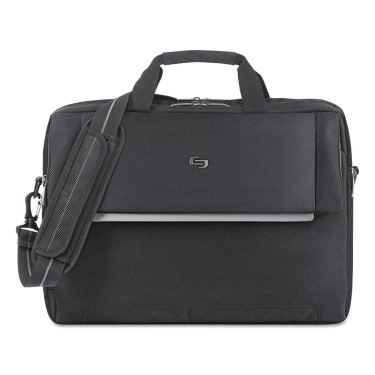 Solo Urban Briefcase, Fits Devices Up to 17.3", Polyester, 16.5 x 3 x 11, Black (USLLVL3304)