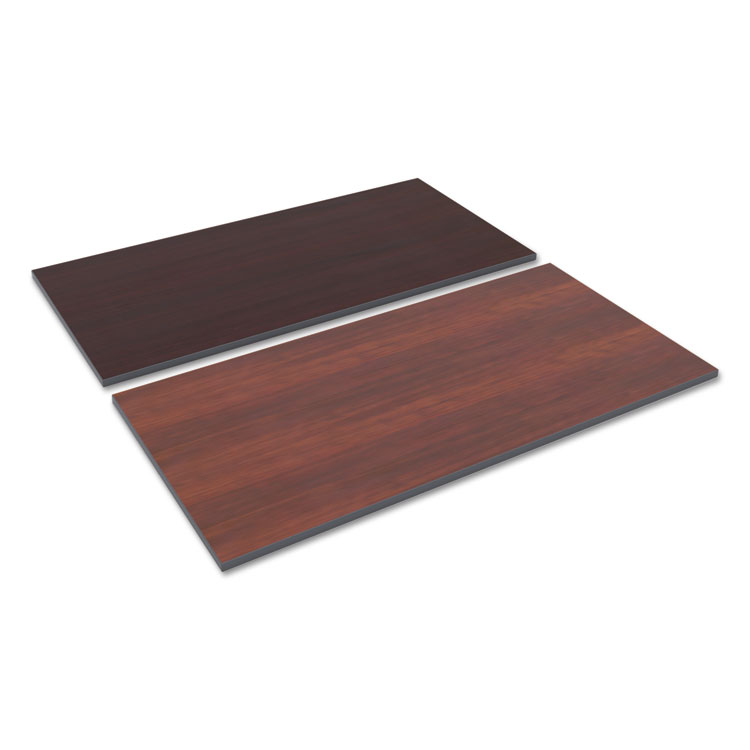 Alera Reversible Laminate Table Top, Rectangular, 59.38w x 29.5,Medium Cherry/Mahogany (ALETT6030CM)