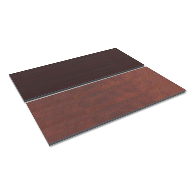 Alera Reversible Laminate Table Top, Rectangular, 71.5 x 29.5, Medium Cherry/Mahogany (ALETT7230CM)