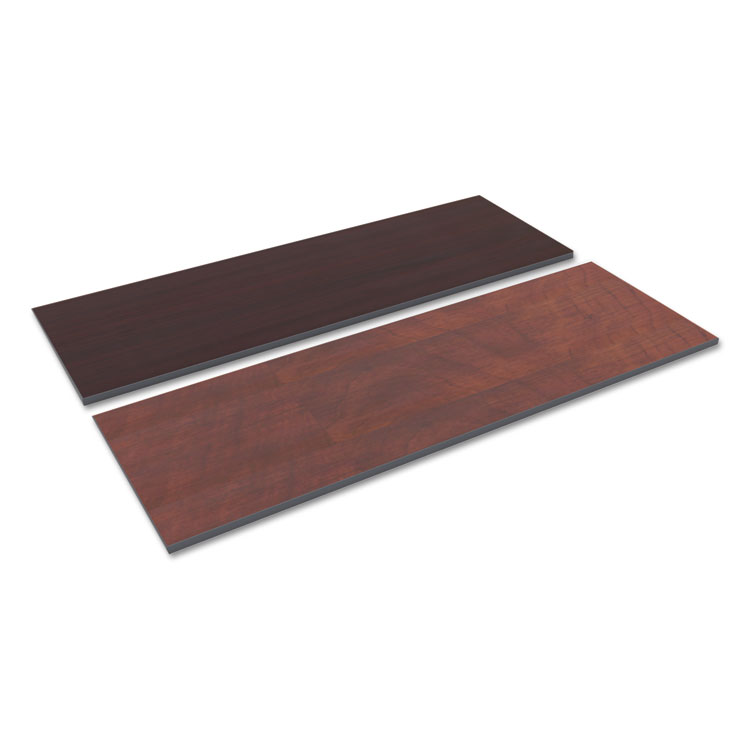 Alera Reversible Laminate Table Top, Rectangular, 71.5w x 23.63,Medium Cherry/Mahogany (ALETT7224CM)