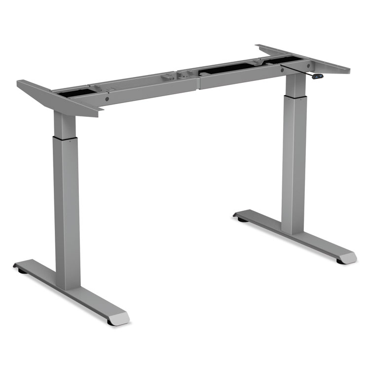 Alera Alera AdaptivErgo Sit-Stand Two-Stage Electric Height-Adjustable Table Base, 48.06" x 24.35" x 27.5" to 47.2", Gray (ALEHT2SSG)