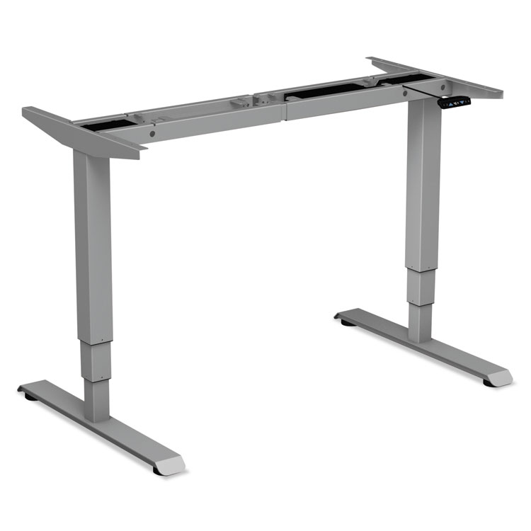 Alera Alera AdaptivErgo Sit-Stand 3-Stage Electric Height-Adjustable Table Base w/Memory Control, 48.06 x 24.35 x 25 to 50.7, Gray (ALEHT3SAG)