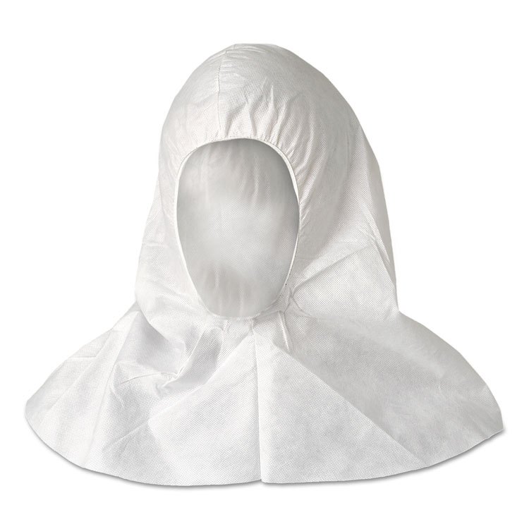 KleenGuard A20 Breathable Particle Protection Hood, One Size Fits All, White, 100/Carton (ANS36890)