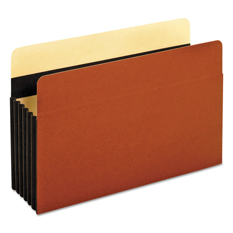 Pendaflex Heavy-Duty File Pockets, 5.25" Expansion, Legal Size, Redrope, 10/Box (PFXC1536GHD)