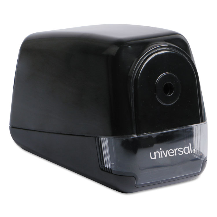 Universal Electric Pencil Sharpener, AC-Powered, 3.13 x 5.75 x 4, Black (UNV30010)