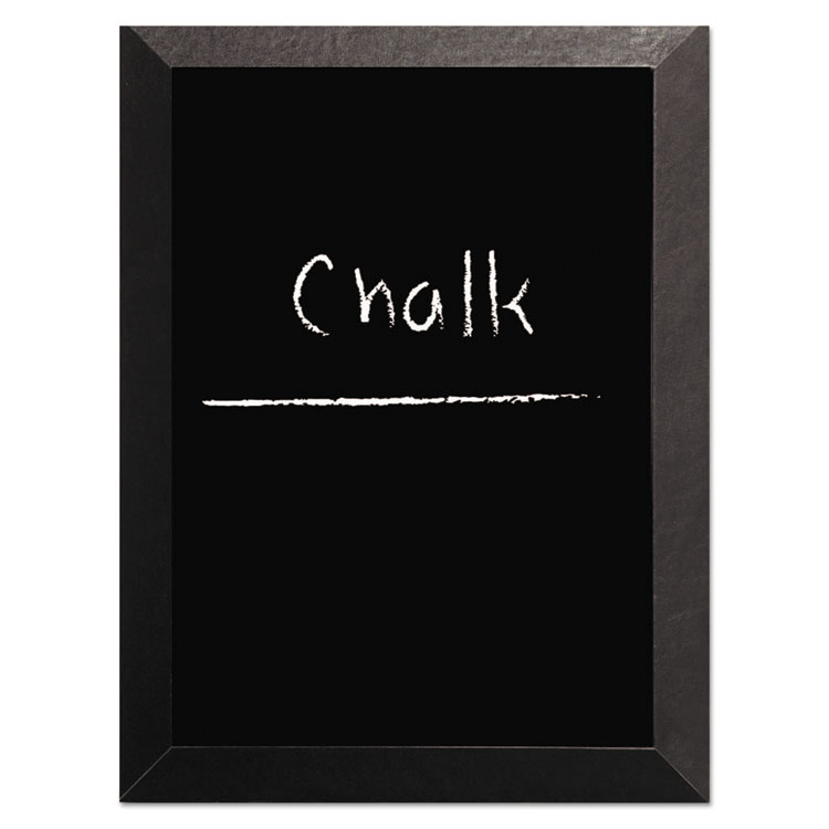 MasterVision Kamashi Chalk Board, 48" x 36", Black Surface, Black Wood Frame (BVCPM14151620)