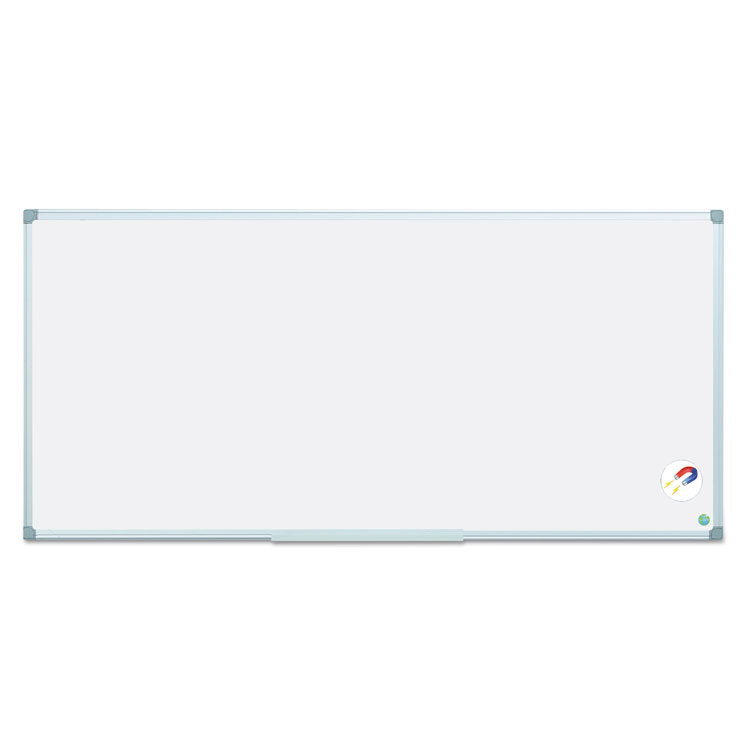 MasterVision Earth Gold Ultra Magnetic Dry Erase Boards, 96" x 48", White Surface, Satin Aluminum Frame (BVCMA2107790)