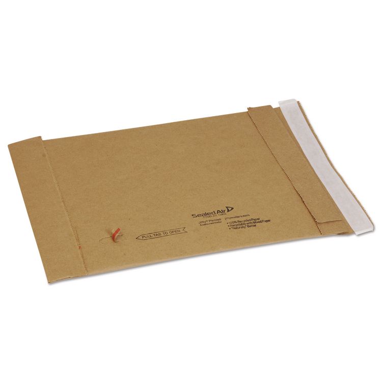 Sealed Air Jiffy Padded Mailer, #1, Paper Padding, Self-Adhesive Closure, 7.25 x 12, Natural Kraft, 100/Carton (SEL67057)