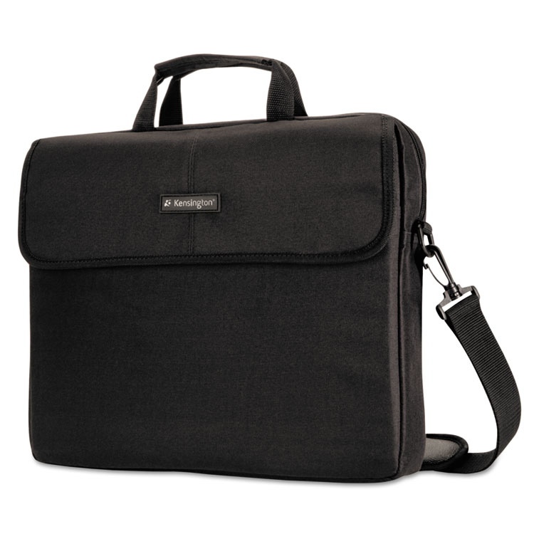 Kensington Simply Portable Padded Laptop Sleeve, Fits Devices Up to 15.6", Polyester, 17 x 1.5 x 12, Black (KMW62562)