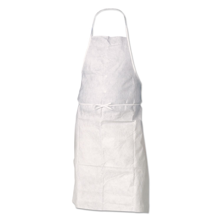KleenGuard A20 Apron, 28" x 40", One Size Fits All, White (ANS36550)